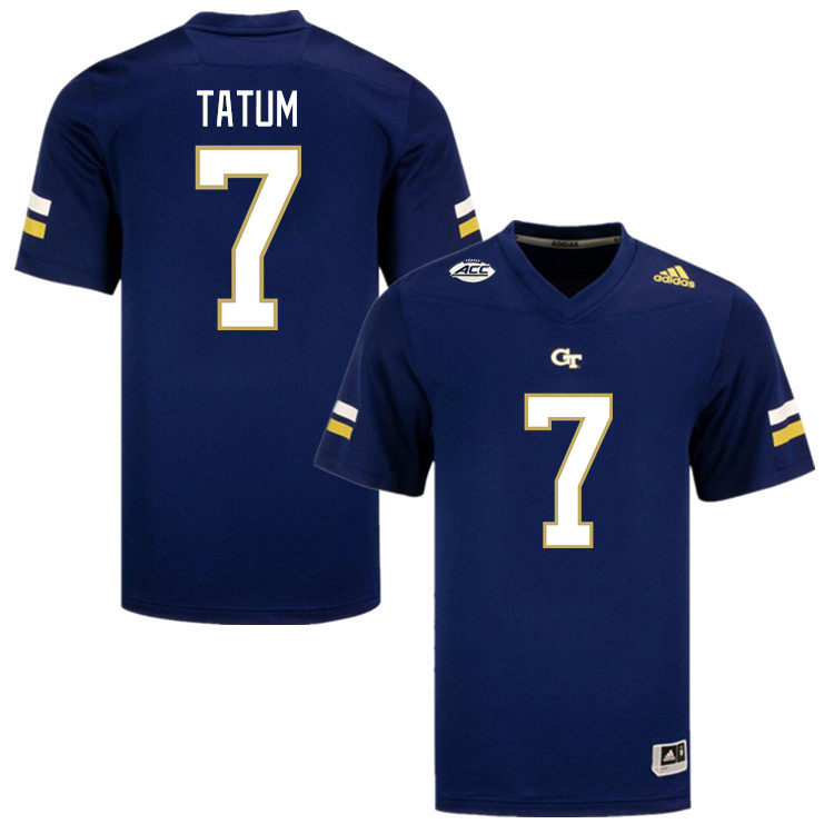Men-Youth #7 Trenilyas Tatum Georgia Tech Yellow Jackets 2023 College Football Jerseys Stitched Sale